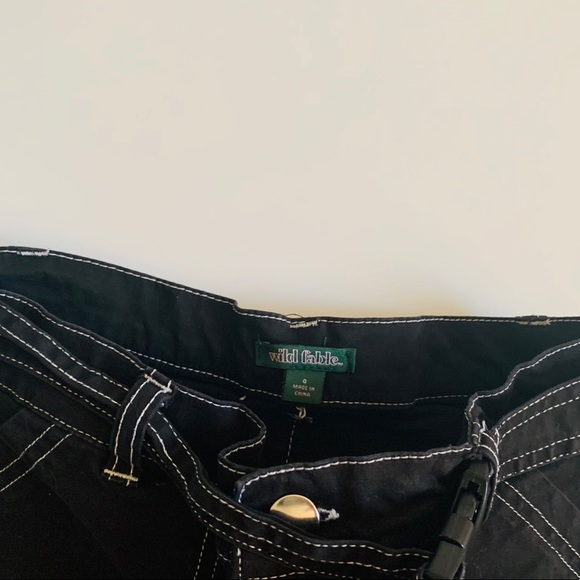 Wild Fable Stylish Black Cargo Pants Women’s Sz 0 - Picture 4 of 4